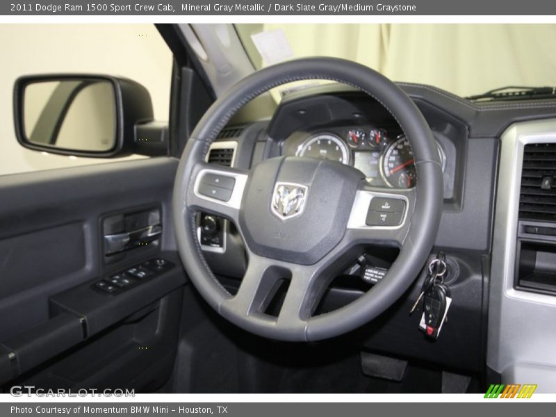  2011 Ram 1500 Sport Crew Cab Steering Wheel