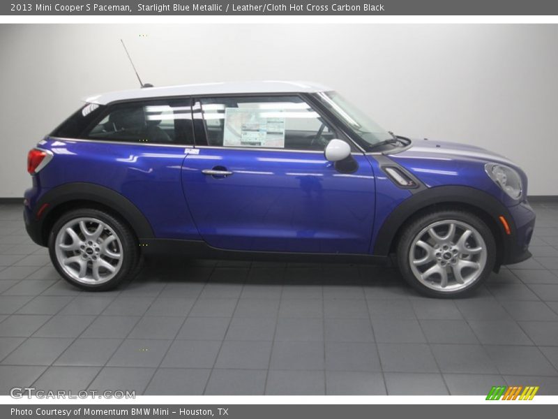 Starlight Blue Metallic / Leather/Cloth Hot Cross Carbon Black 2013 Mini Cooper S Paceman