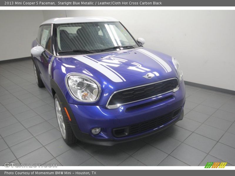 Starlight Blue Metallic / Leather/Cloth Hot Cross Carbon Black 2013 Mini Cooper S Paceman