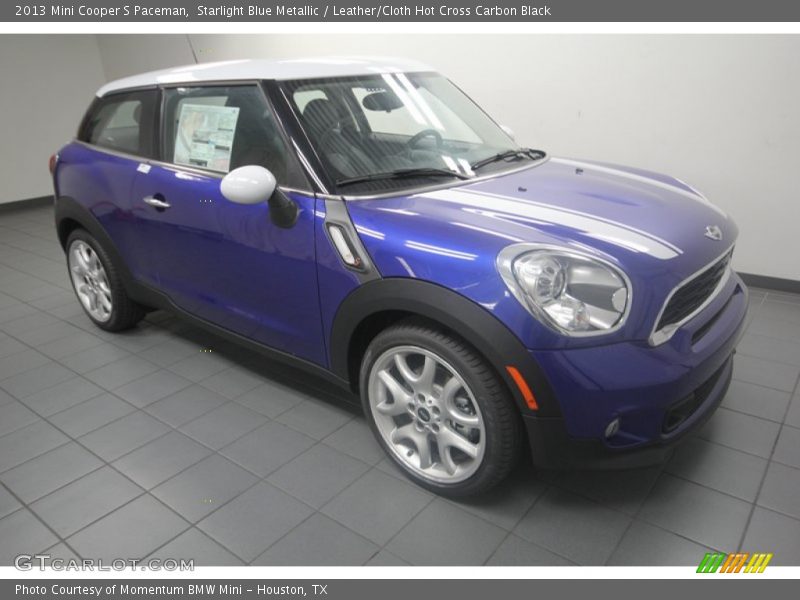 Starlight Blue Metallic / Leather/Cloth Hot Cross Carbon Black 2013 Mini Cooper S Paceman