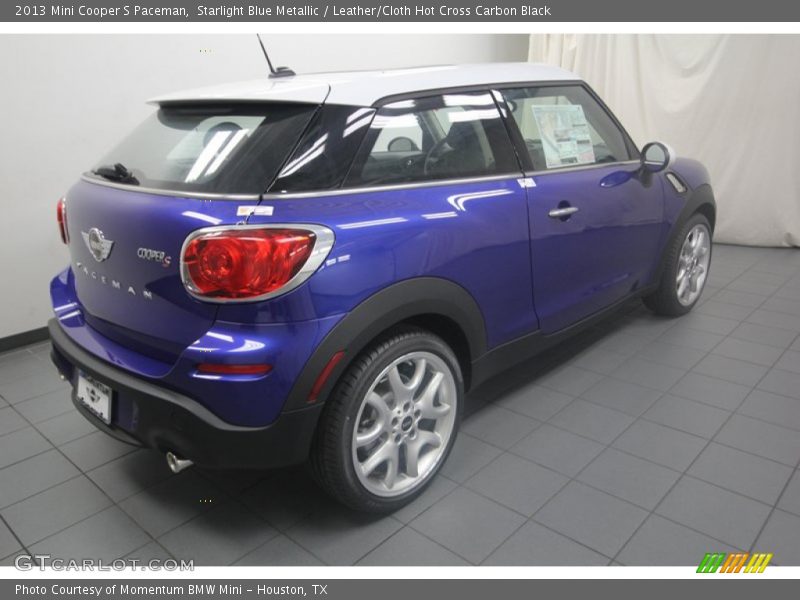Starlight Blue Metallic / Leather/Cloth Hot Cross Carbon Black 2013 Mini Cooper S Paceman