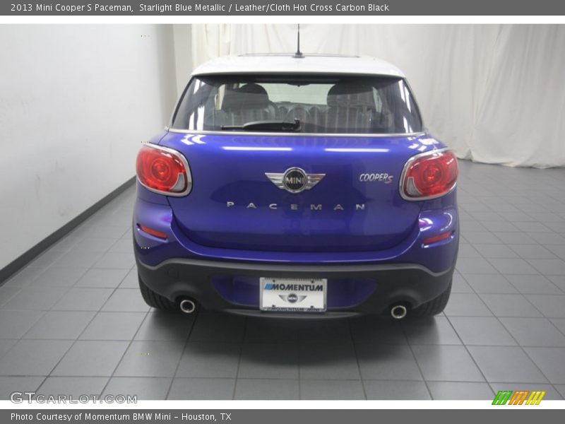 Starlight Blue Metallic / Leather/Cloth Hot Cross Carbon Black 2013 Mini Cooper S Paceman