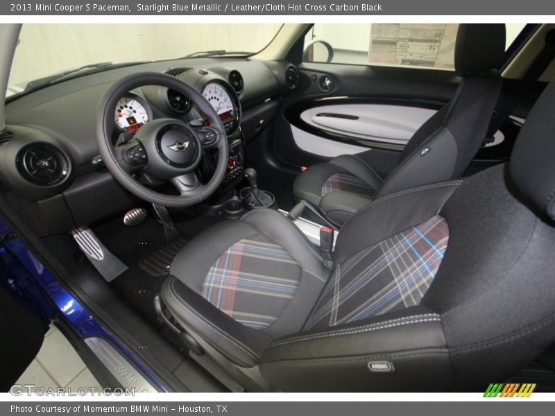 Starlight Blue Metallic / Leather/Cloth Hot Cross Carbon Black 2013 Mini Cooper S Paceman