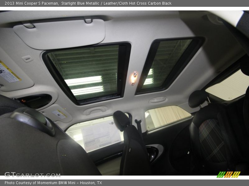 Starlight Blue Metallic / Leather/Cloth Hot Cross Carbon Black 2013 Mini Cooper S Paceman