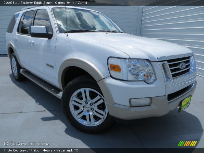 Oxford White / Camel 2006 Ford Explorer Eddie Bauer