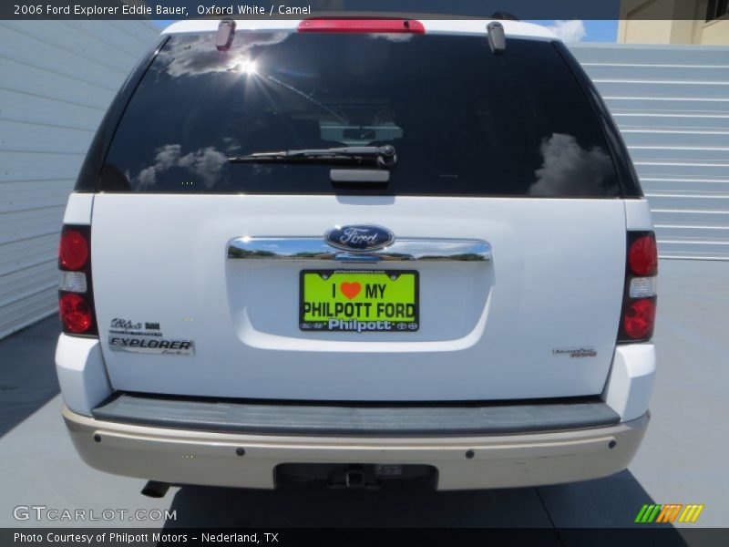 Oxford White / Camel 2006 Ford Explorer Eddie Bauer