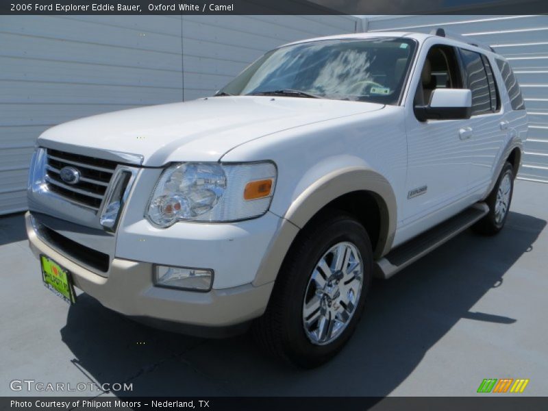 Oxford White / Camel 2006 Ford Explorer Eddie Bauer