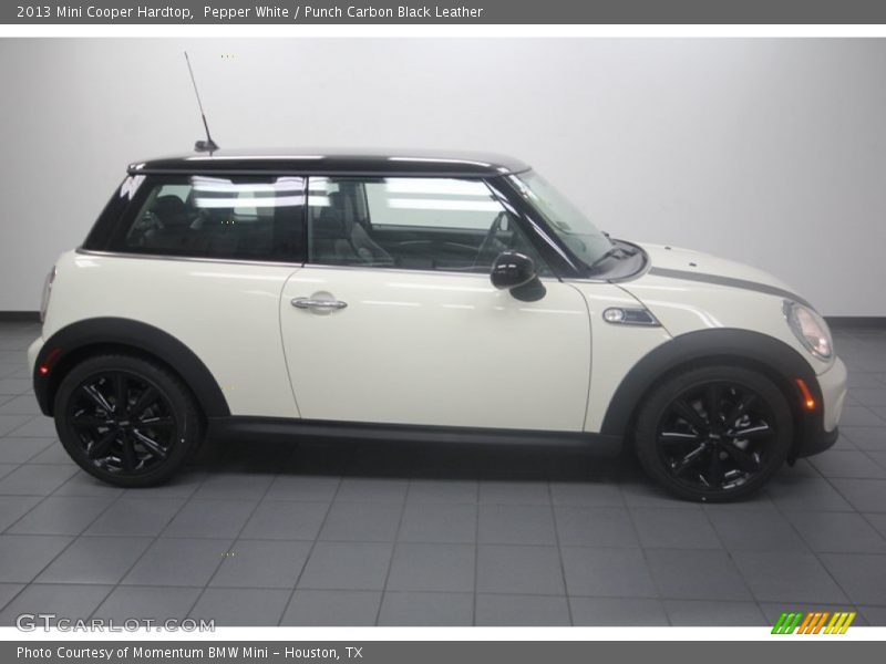 Pepper White / Punch Carbon Black Leather 2013 Mini Cooper Hardtop