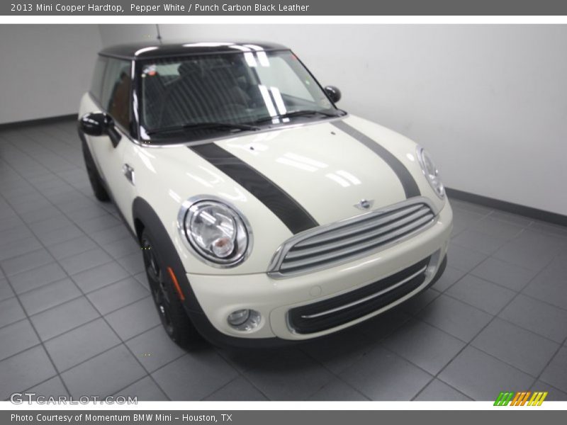 Pepper White / Punch Carbon Black Leather 2013 Mini Cooper Hardtop