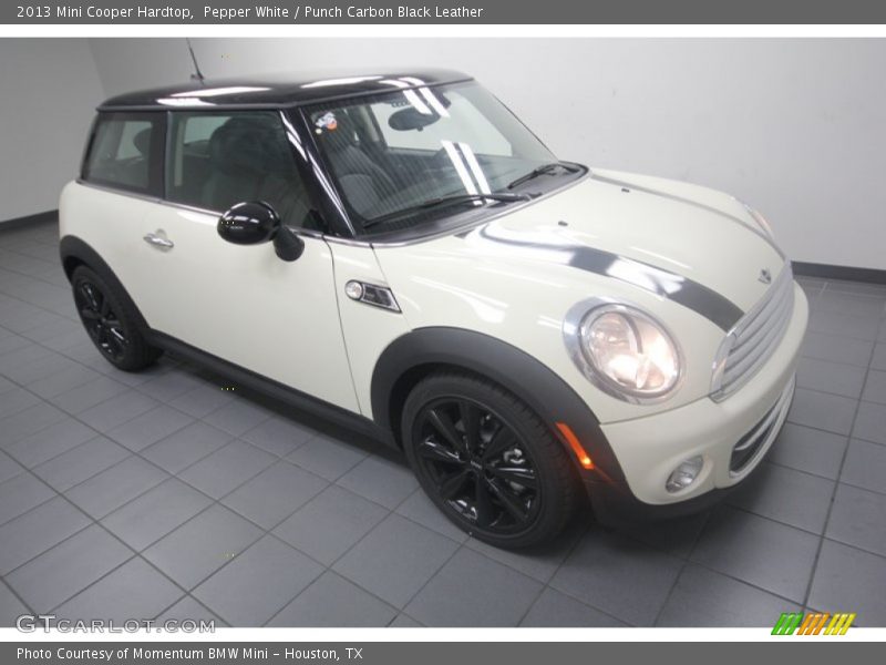 Pepper White / Punch Carbon Black Leather 2013 Mini Cooper Hardtop