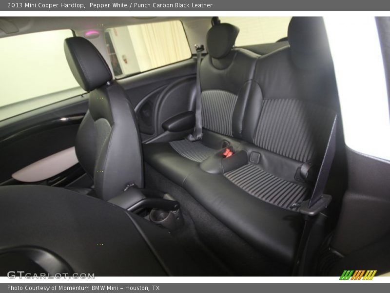 Pepper White / Punch Carbon Black Leather 2013 Mini Cooper Hardtop