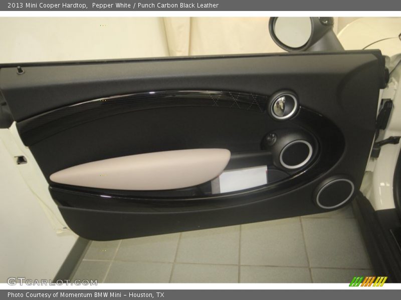 Pepper White / Punch Carbon Black Leather 2013 Mini Cooper Hardtop