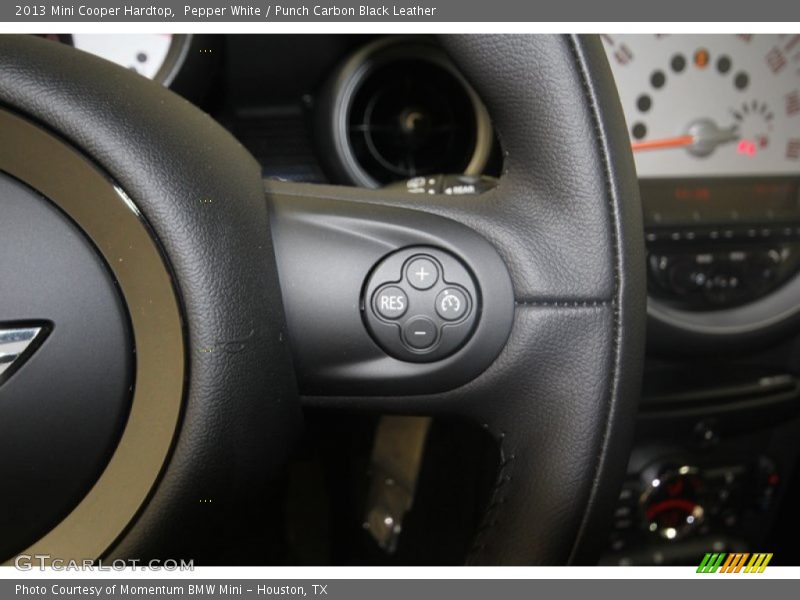 Pepper White / Punch Carbon Black Leather 2013 Mini Cooper Hardtop