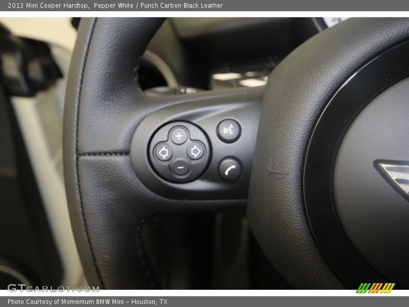 Pepper White / Punch Carbon Black Leather 2013 Mini Cooper Hardtop