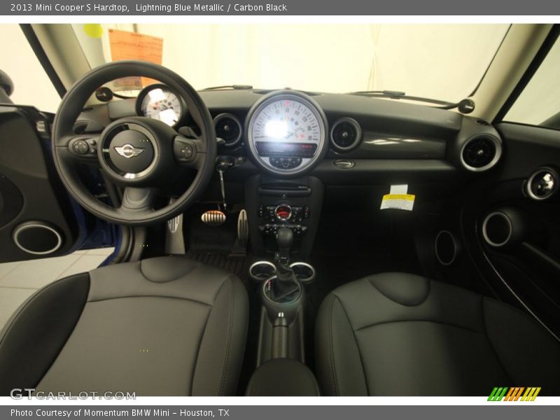 Lightning Blue Metallic / Carbon Black 2013 Mini Cooper S Hardtop