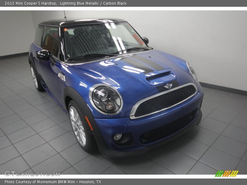 Lightning Blue Metallic / Carbon Black 2013 Mini Cooper S Hardtop