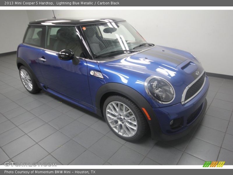 Lightning Blue Metallic / Carbon Black 2013 Mini Cooper S Hardtop