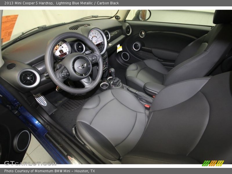 Lightning Blue Metallic / Carbon Black 2013 Mini Cooper S Hardtop