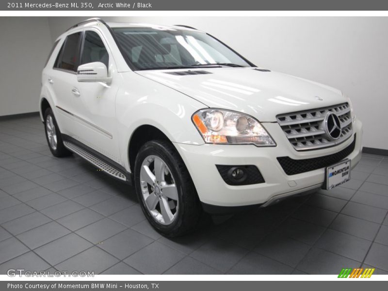 Arctic White / Black 2011 Mercedes-Benz ML 350