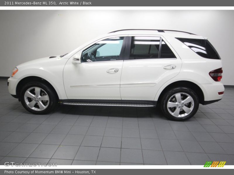 Arctic White / Black 2011 Mercedes-Benz ML 350