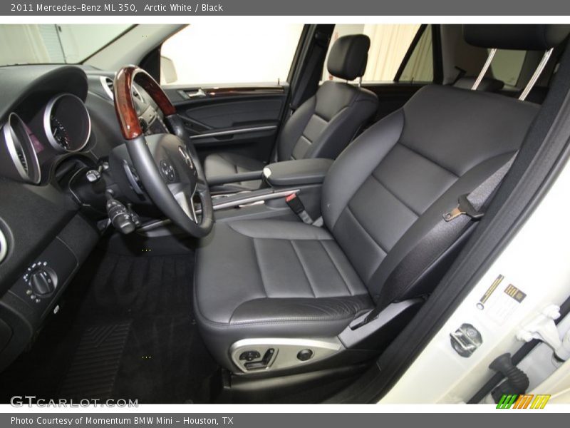 Arctic White / Black 2011 Mercedes-Benz ML 350
