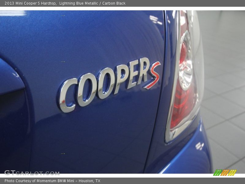 Lightning Blue Metallic / Carbon Black 2013 Mini Cooper S Hardtop