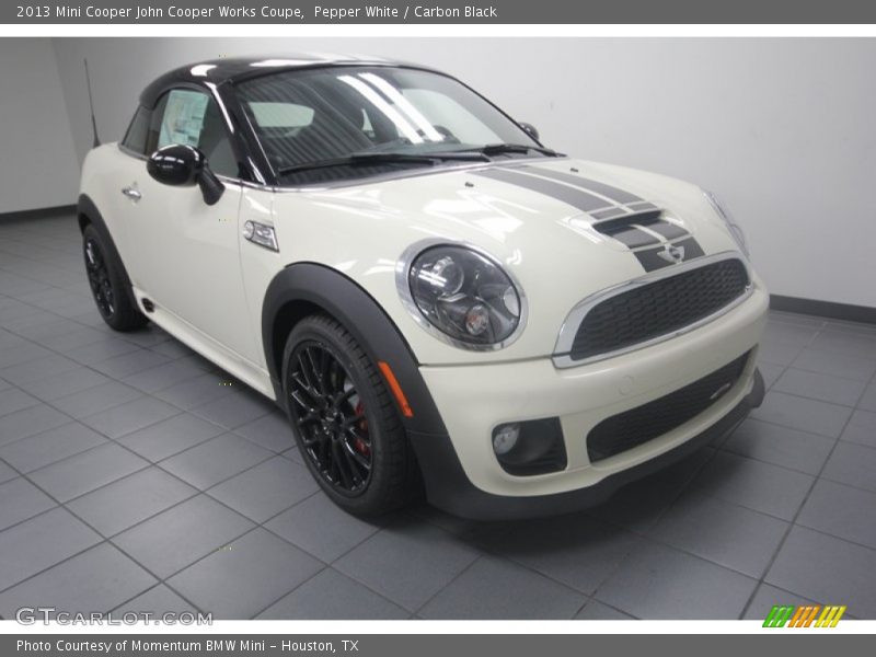 Pepper White / Carbon Black 2013 Mini Cooper John Cooper Works Coupe