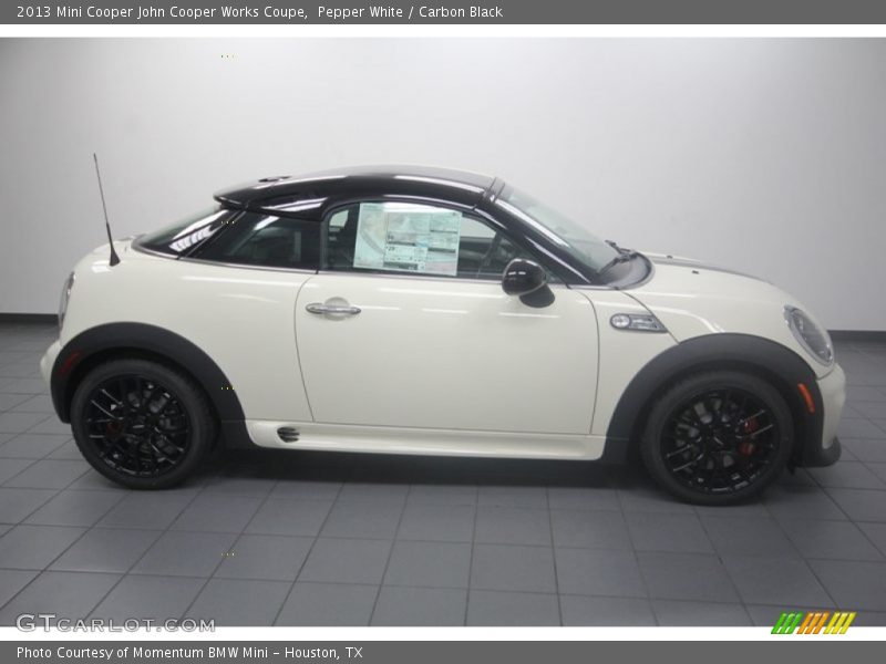 Pepper White / Carbon Black 2013 Mini Cooper John Cooper Works Coupe
