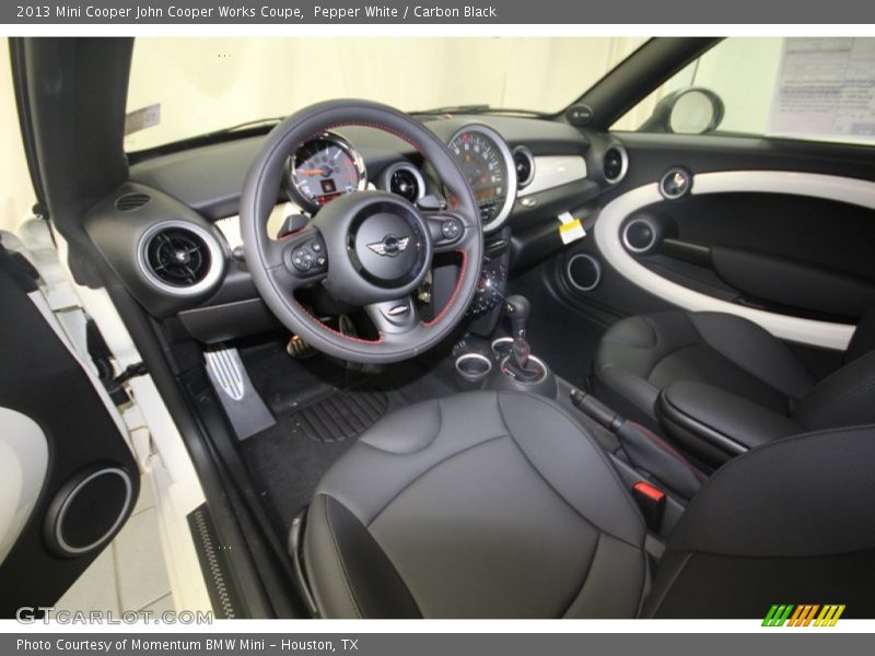Pepper White / Carbon Black 2013 Mini Cooper John Cooper Works Coupe