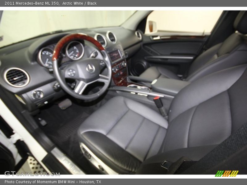 Arctic White / Black 2011 Mercedes-Benz ML 350