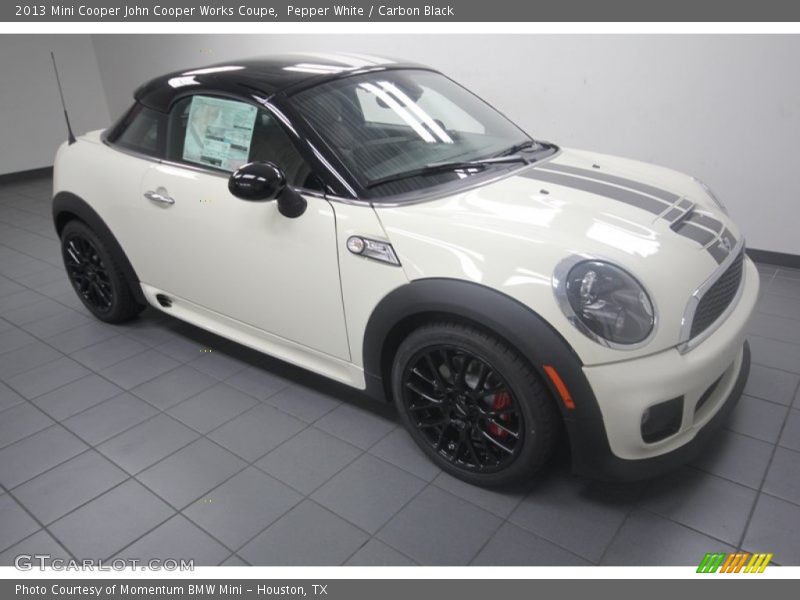 Pepper White / Carbon Black 2013 Mini Cooper John Cooper Works Coupe