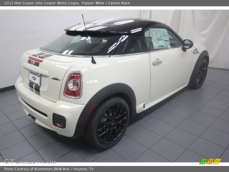 Pepper White / Carbon Black 2013 Mini Cooper John Cooper Works Coupe