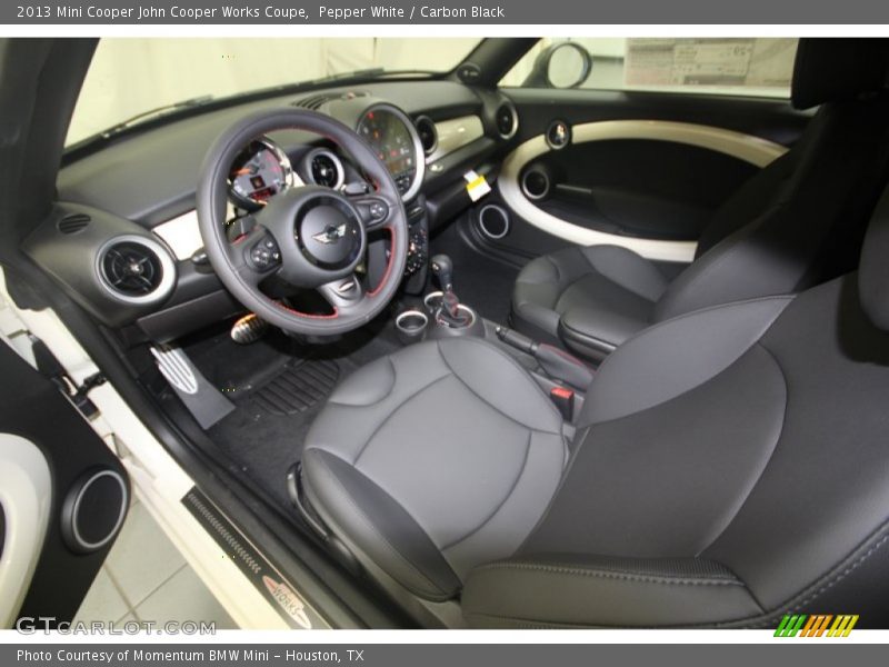 Pepper White / Carbon Black 2013 Mini Cooper John Cooper Works Coupe
