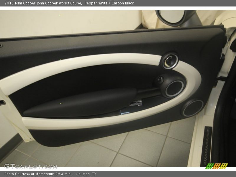 Pepper White / Carbon Black 2013 Mini Cooper John Cooper Works Coupe