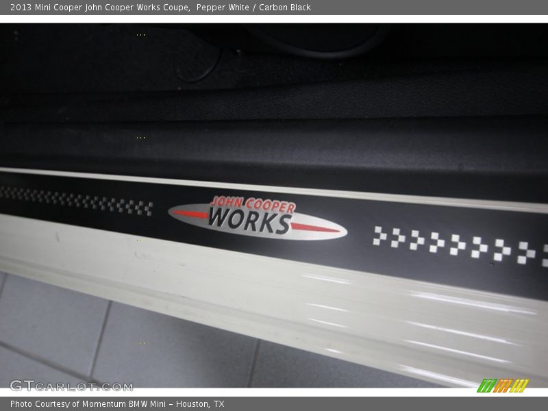 Pepper White / Carbon Black 2013 Mini Cooper John Cooper Works Coupe