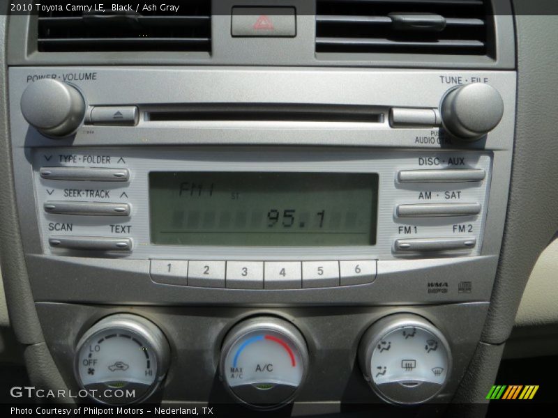 Black / Ash Gray 2010 Toyota Camry LE