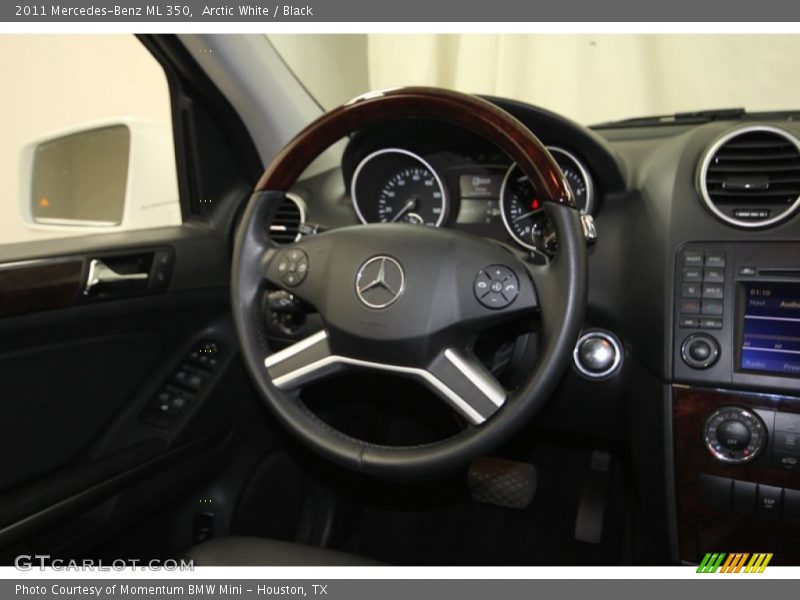 Arctic White / Black 2011 Mercedes-Benz ML 350