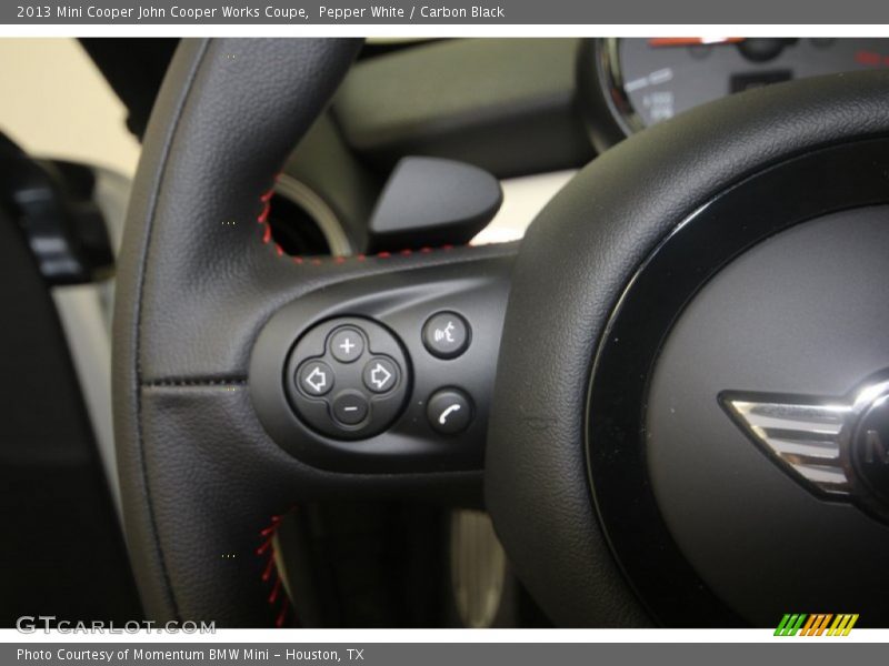 Pepper White / Carbon Black 2013 Mini Cooper John Cooper Works Coupe