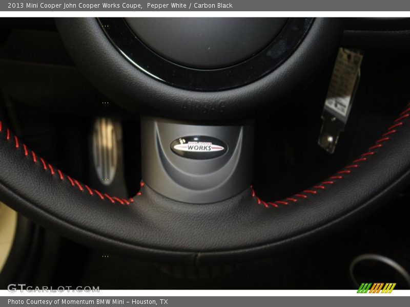 Pepper White / Carbon Black 2013 Mini Cooper John Cooper Works Coupe