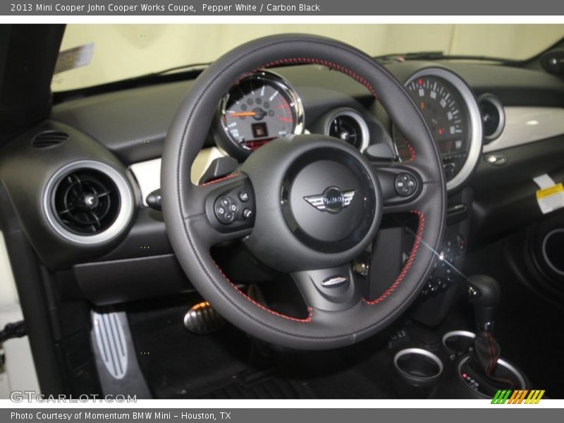 Pepper White / Carbon Black 2013 Mini Cooper John Cooper Works Coupe