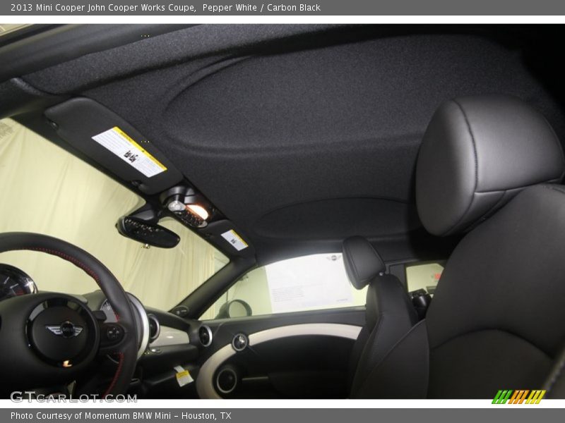 Pepper White / Carbon Black 2013 Mini Cooper John Cooper Works Coupe
