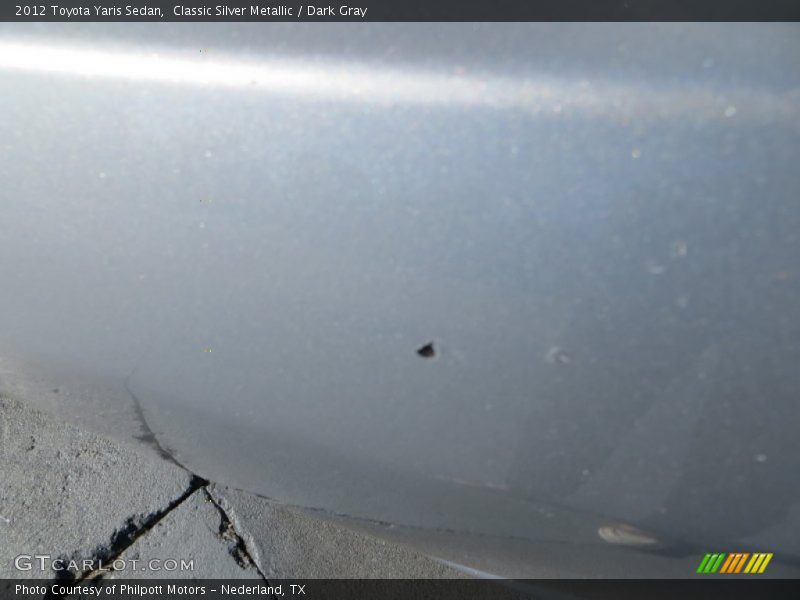 Classic Silver Metallic / Dark Gray 2012 Toyota Yaris Sedan