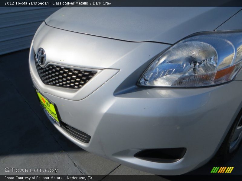 Classic Silver Metallic / Dark Gray 2012 Toyota Yaris Sedan