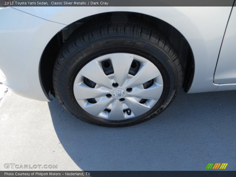 Classic Silver Metallic / Dark Gray 2012 Toyota Yaris Sedan