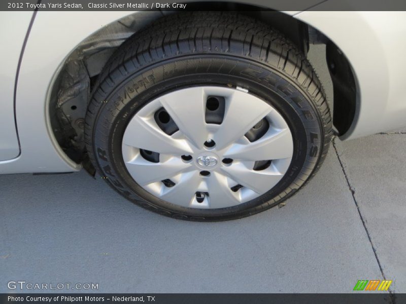 Classic Silver Metallic / Dark Gray 2012 Toyota Yaris Sedan