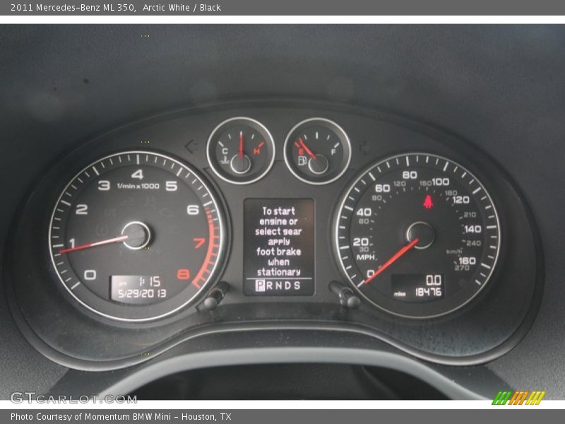 Arctic White / Black 2011 Mercedes-Benz ML 350