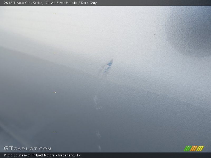 Classic Silver Metallic / Dark Gray 2012 Toyota Yaris Sedan