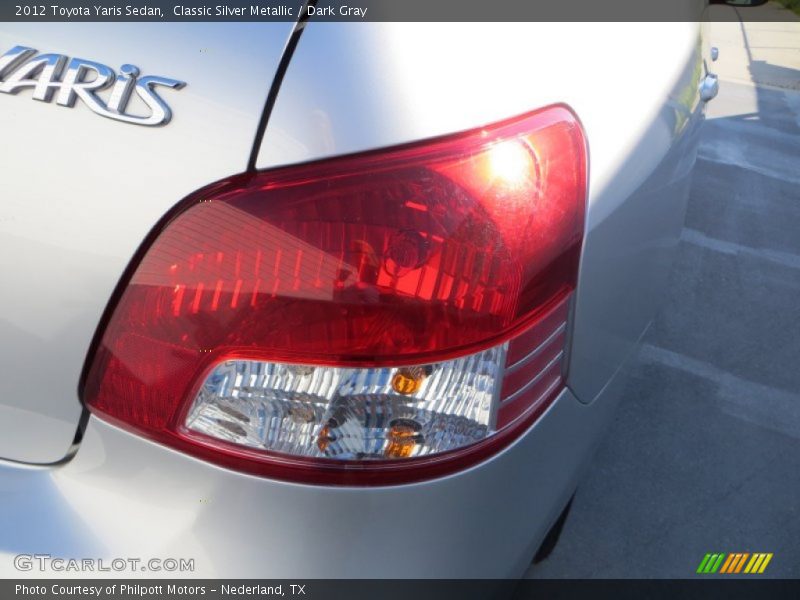Classic Silver Metallic / Dark Gray 2012 Toyota Yaris Sedan