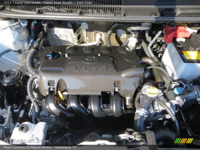 Classic Silver Metallic / Dark Gray 2012 Toyota Yaris Sedan