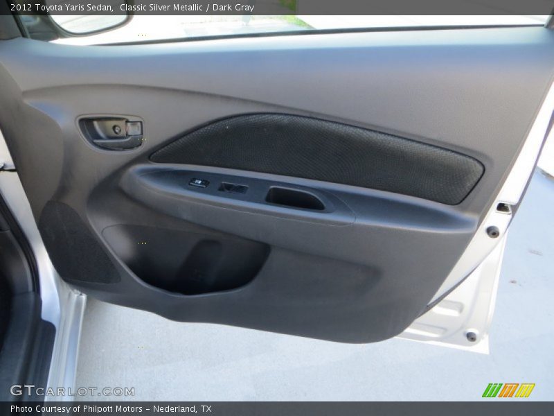 Classic Silver Metallic / Dark Gray 2012 Toyota Yaris Sedan